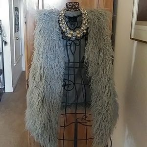 Forever 21 gray faux fur.
